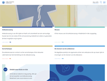 Tablet Screenshot of ambulancezorg.nl